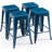 24 Inch Metal Bar Stools, Backless Counter Height Barstools with Metal Frame (Set of 4)-1521817820-1592360948