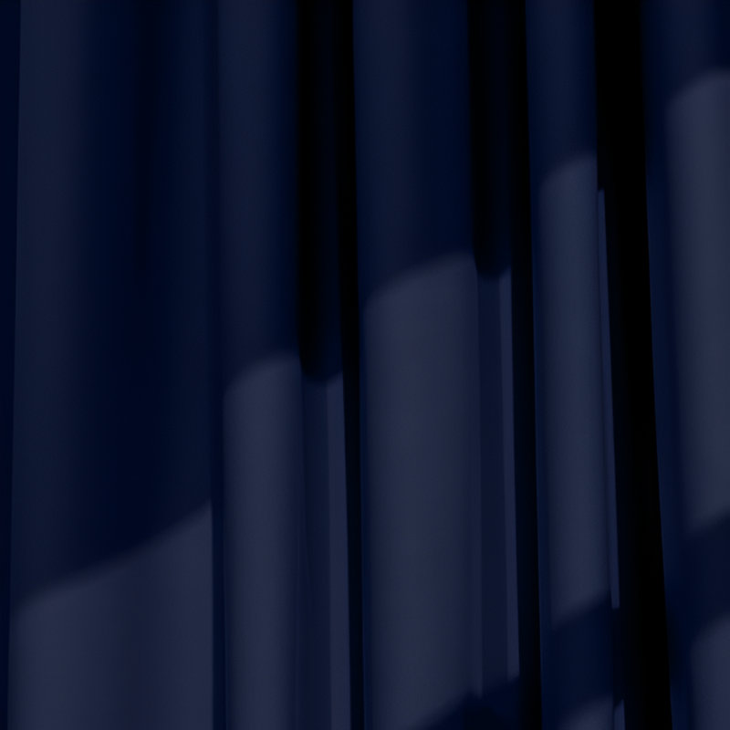 Trina Polyester Blackout Curtain, 167cm Width x 137cm Drop, Navy