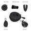 Boîte de rangement de voyage simple pour montre-bracelet et montre intelligente jusqu'à 50 mm, noire