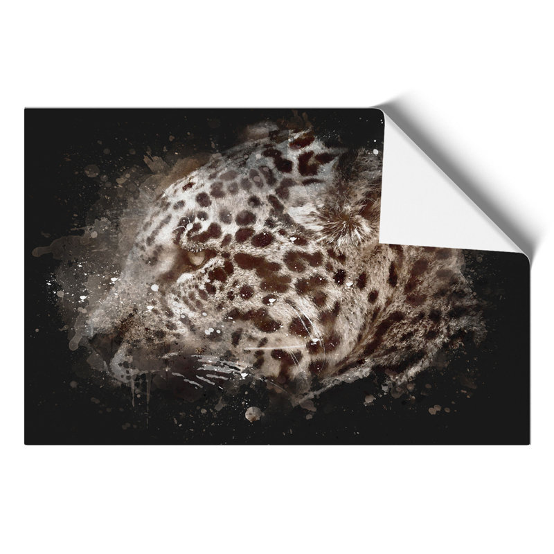 Jaguar Paint Splash - Frameless Print, 59cm H x 84cm W x 0.1cm D