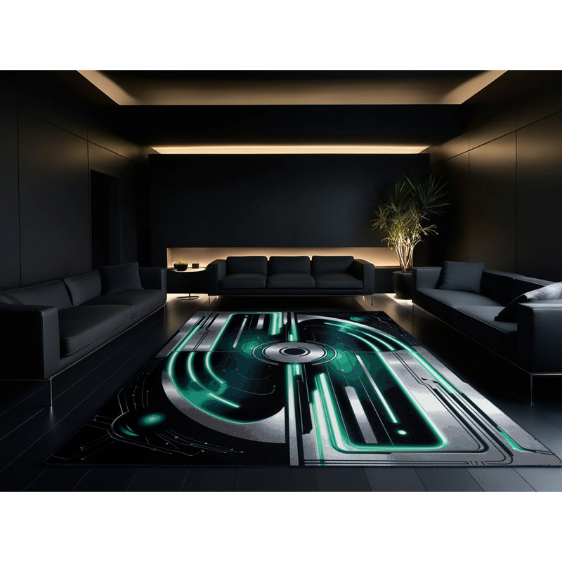 Galaxy Helix Rug, Square 5'
