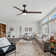 Jecori 52" 3-Blade Matte Black LED Standard Ceiling Fan with Remote Control and Light Kit Included