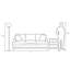 Lampe sur pied 66 po Karun
