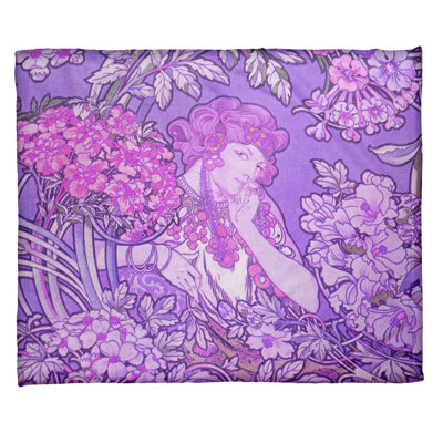 Jeté polaire alphonse mucha