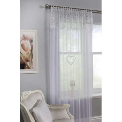Boxfield Voile Semi Sheer Curtain Single Panel