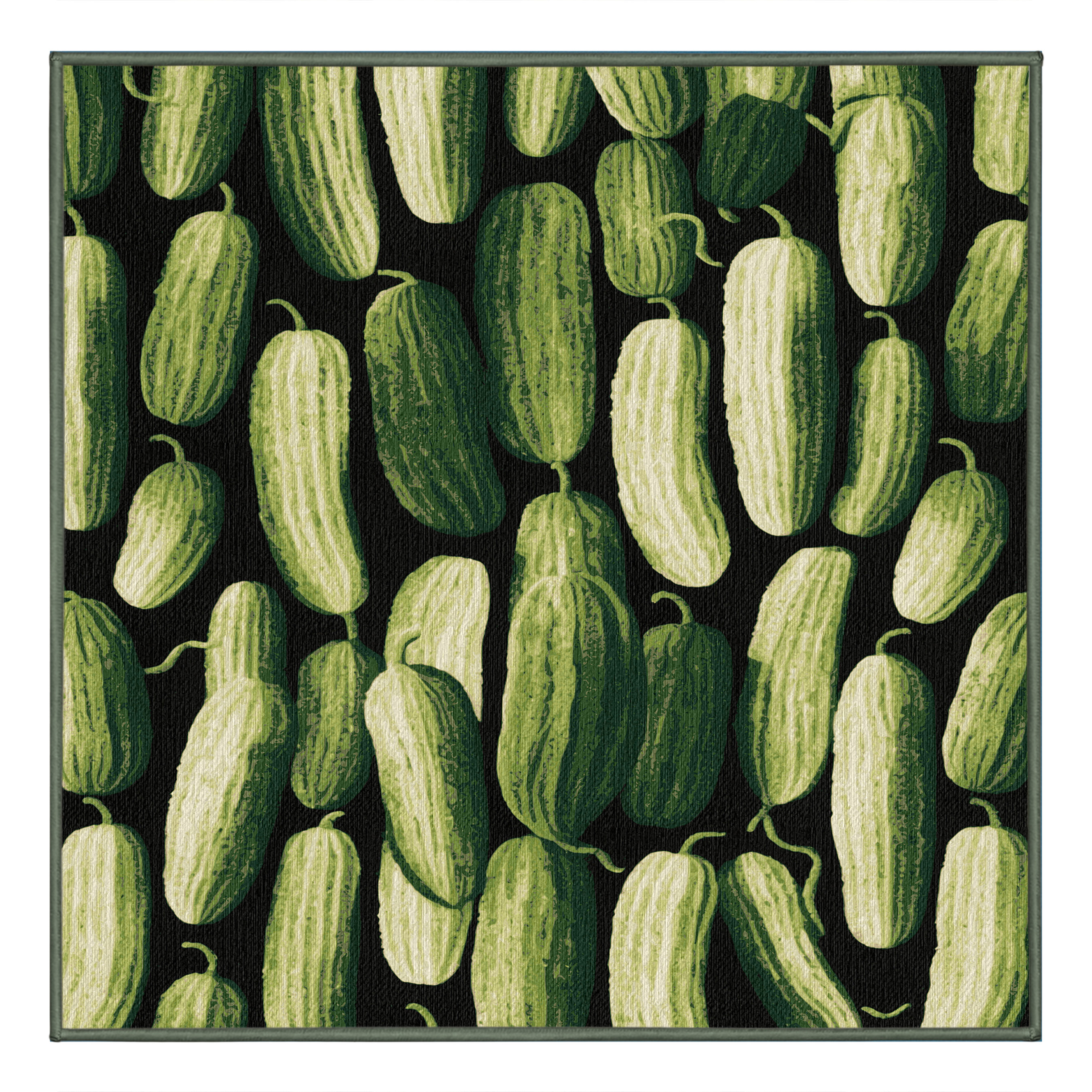 Dakota Fields Washable Cucumber English Vegetables Area Rug | Wayfair