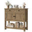Latiasha 35.4'' Console Table with Drawers and Cabinet-1901360024