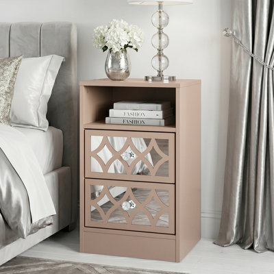 Bowen Adreille 2 Drawer Bedside Table