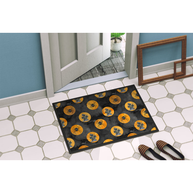 Tapis d'entrée antidérapant Adrienn, Rectangle 1 pi 6 po x 2 pi 3 po