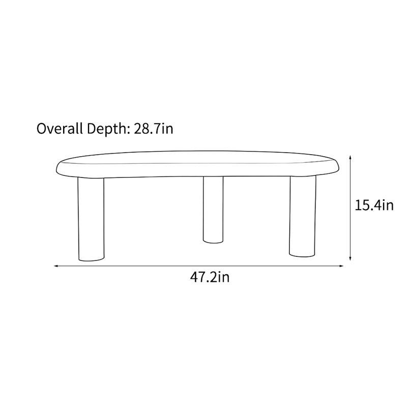 Table basse Nordic simple