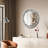 Quinntin Glass Round Mirror