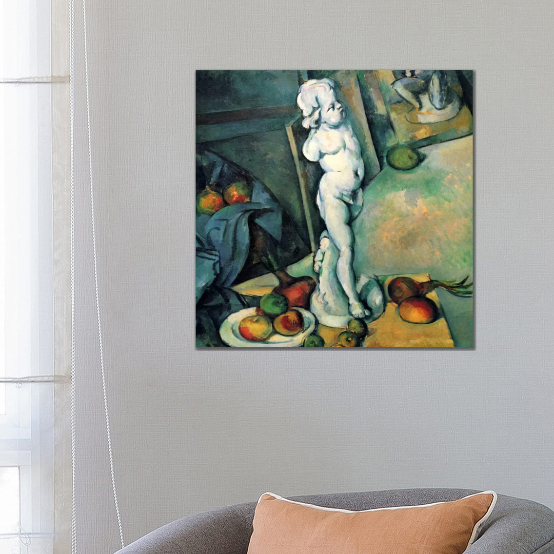 Still Life With Cherub by Paul Cezanne - Wrapped Canvas Gallery-Wrapped Canvas GiclÃ©e