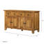 Armoire d'appoint autoportante, armoire d'appoint en bois, armoire de rangement d'appoint pour la maison