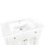 Lavabo 35,6 "en céramique blanche, seulement évier en céramique, sans armoire