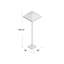 Lampe sur pied 59,5 po Cognato