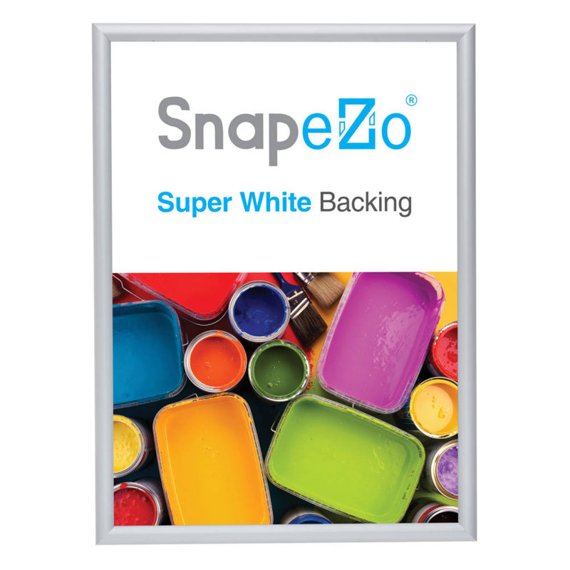Cadre en aluminium Wrought Studio ™ Snap Frame Super-Slim Series, chargement frontal, Argent, 5 po x 7 po