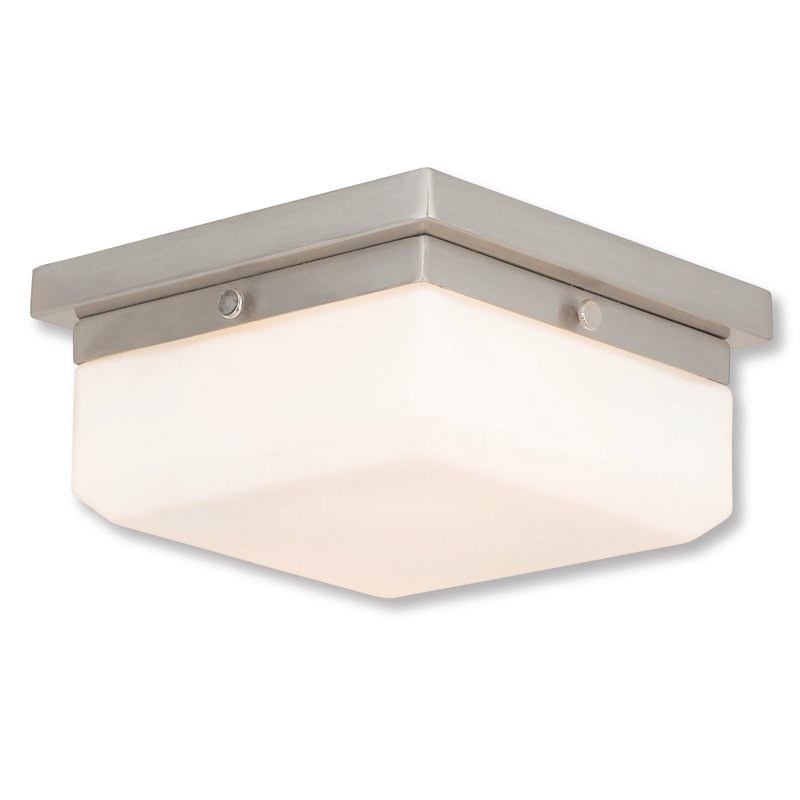 Plafonnier encastré 8 lumières Cara, Nickel brossé