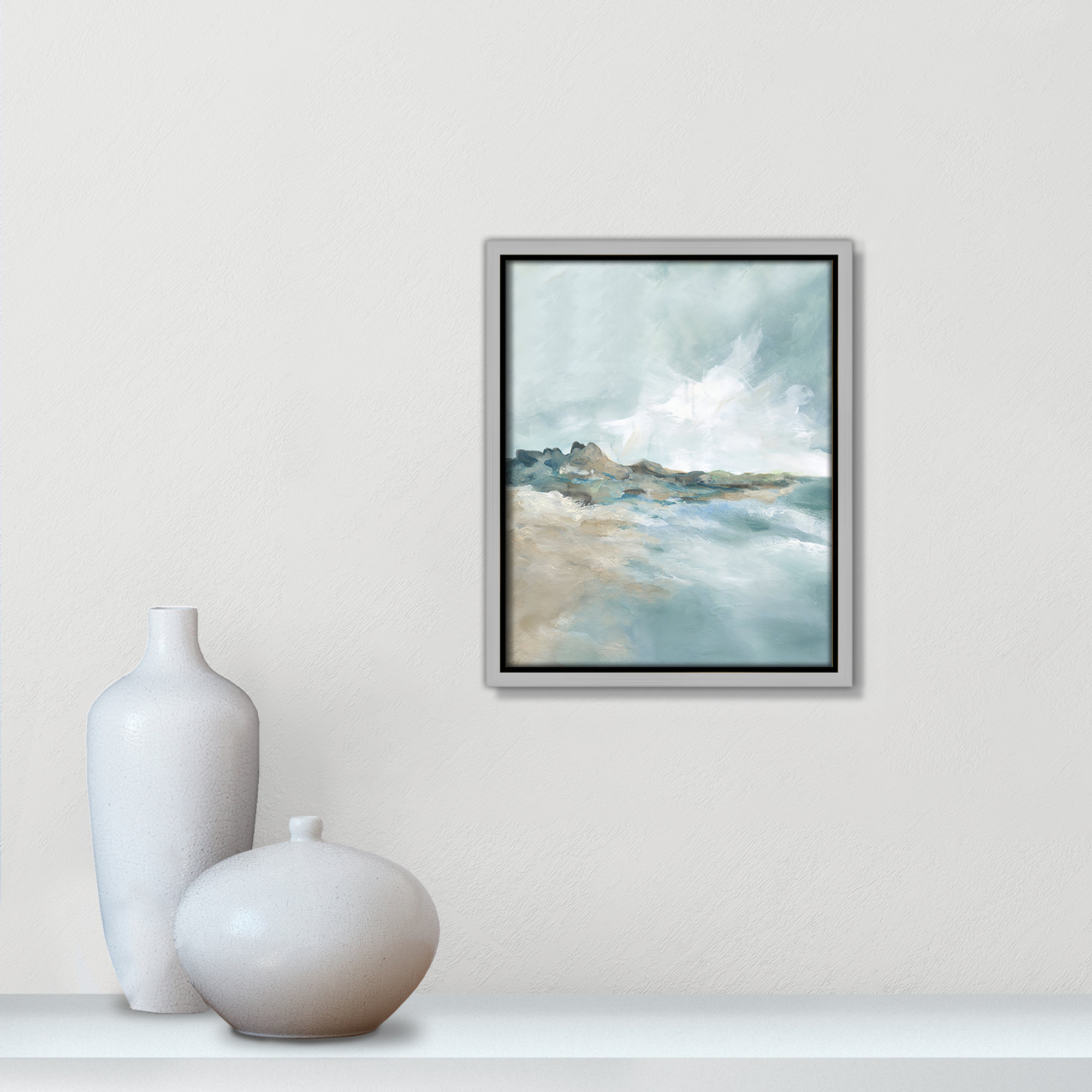 Sandpoint Print by Carol Robinson, 11.5" H x 9.5" W, Silver