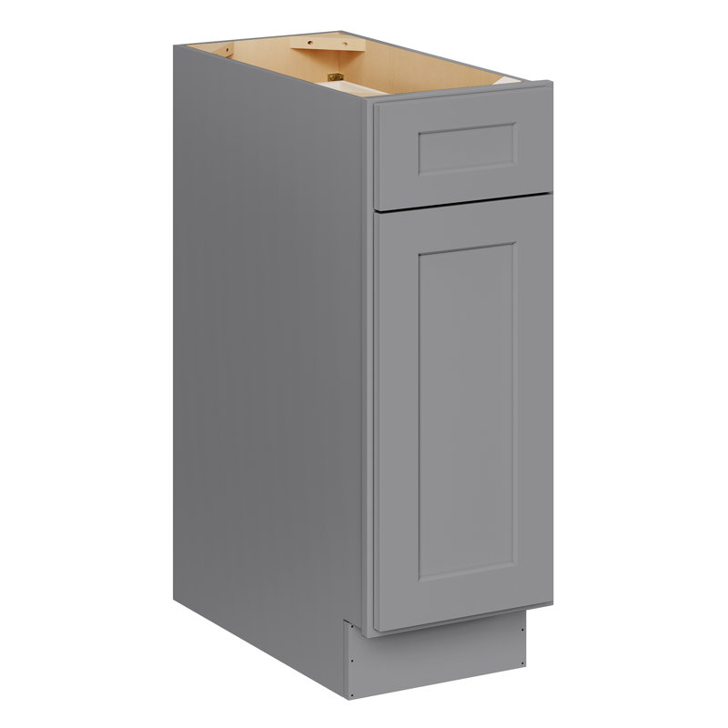 Armoire de base Shaker de style Shaker gris prêt à assembler de l 12 po x P 24 po x H 34,5 po Homeibro Cozy Design, 12"
