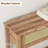 Zayer Rattan Entryway Table, 43" Console Table with Drawers, 2 Tier Sofa Table with Storage, Wooden Console Table for Entryway-1089253028