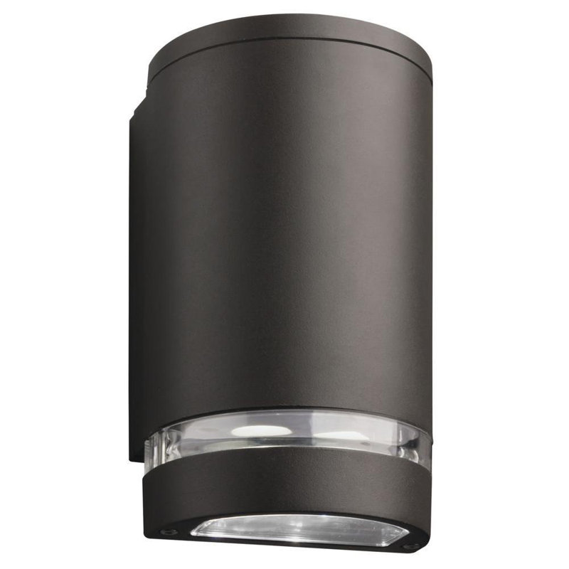 Elegant Bronze and Black LED Outdoor Cylinder Downlight, 4000K