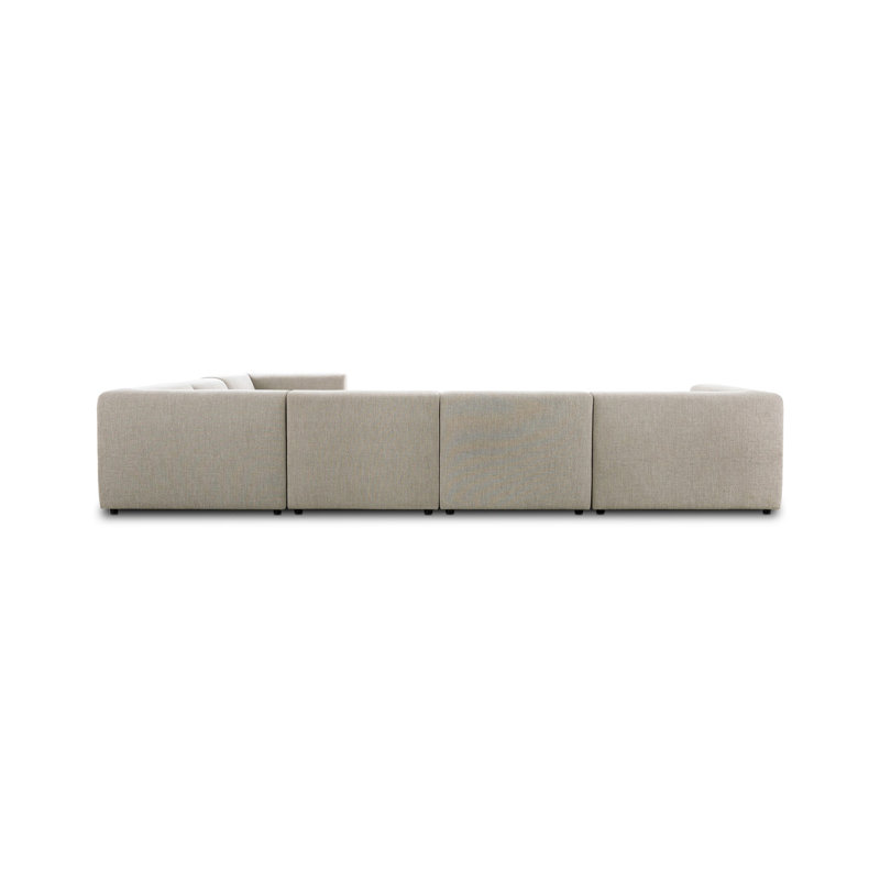 Lawndale Sectional, Napa Sandstone Polyester, Left Hand Facing