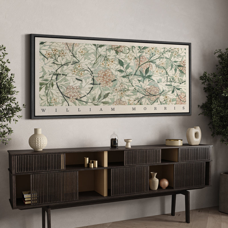 Classical Artwork " Floral Pattern Botanical Nature Landscape Rustic Retro Art Decor Extra Large Pictures ", 30" H x 60" W