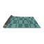 Tapis bleu-aire en laine géométrique Hannah-965566896