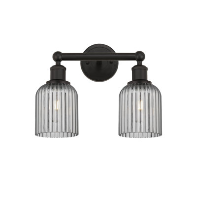 Abat-jour de salle de bain 2 lumières Edison Addeline 14 po