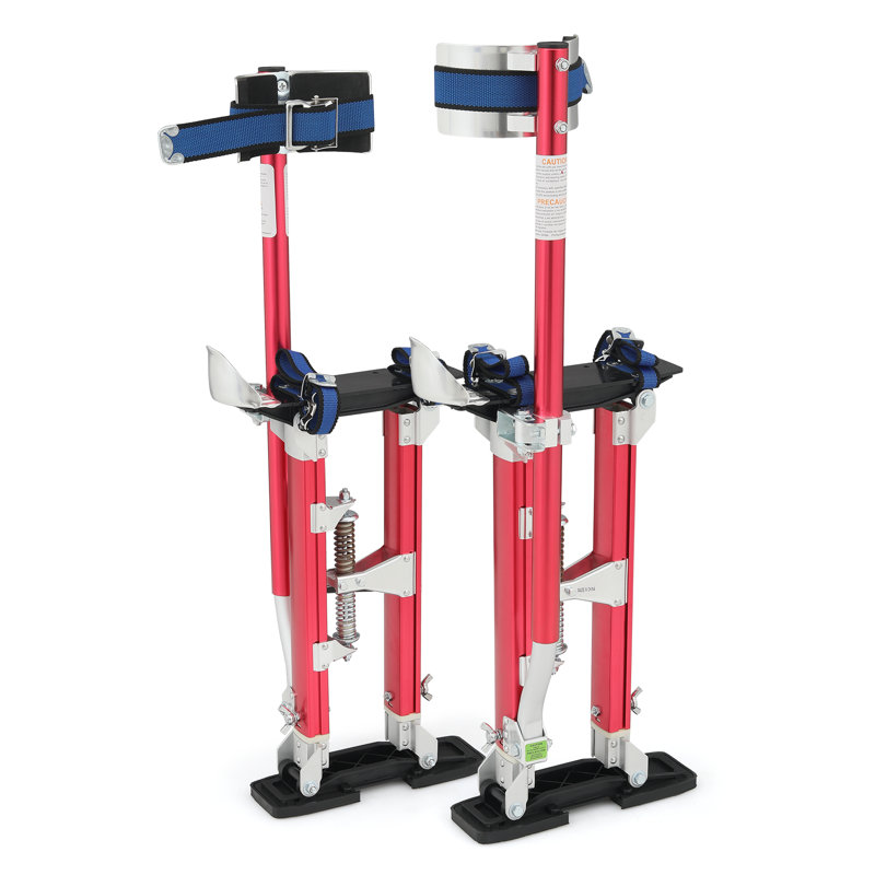 Piliers réglables en aluminium pour cloison sèche pour travaux de peinture et de plafond, Rouge