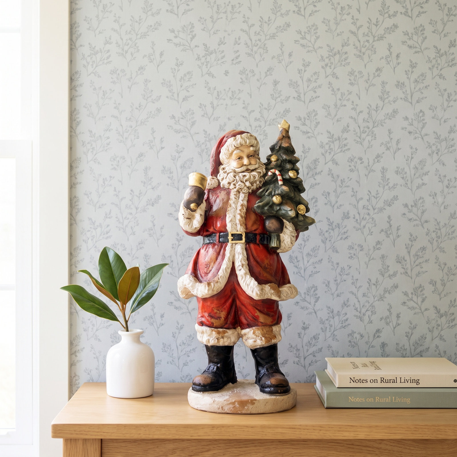 Holiday Santa Sculpture