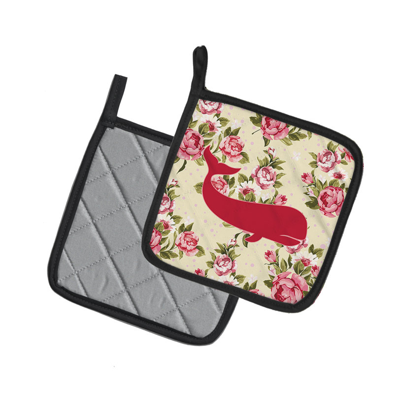 Cuisinier poignée de roses de baleine shabby east urban home, Rose / Jaune