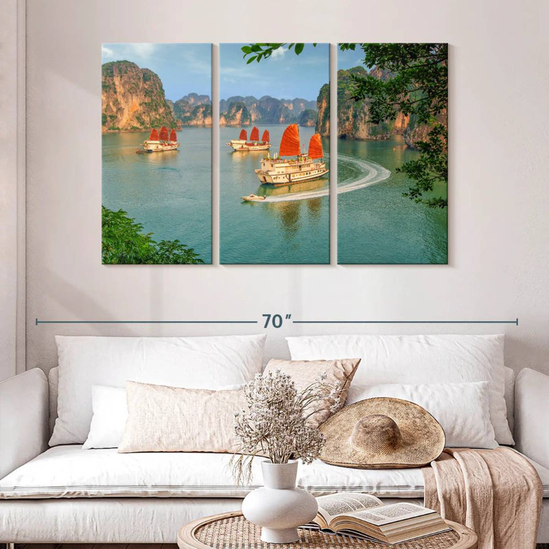 Bateaux de croisière Mehar Halong Bay, H 32 po x l 50 po