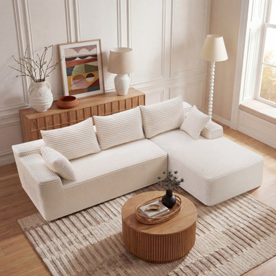 Canapé modulaire Cloud avec méridienne en L