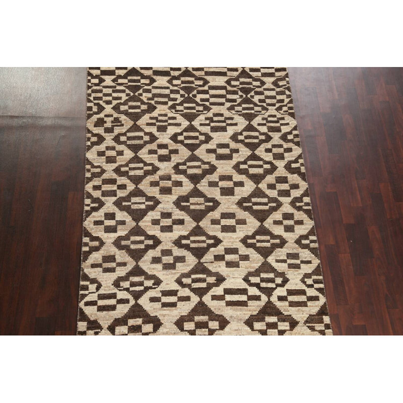 Tapis oriental en laine marocain en laine noué à la main 5 pi 6 po x 8 pi 7 po