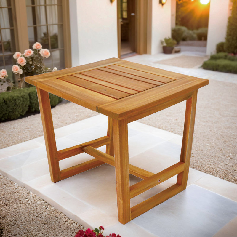 Table d'appoint en bois d'acacia Oketa
