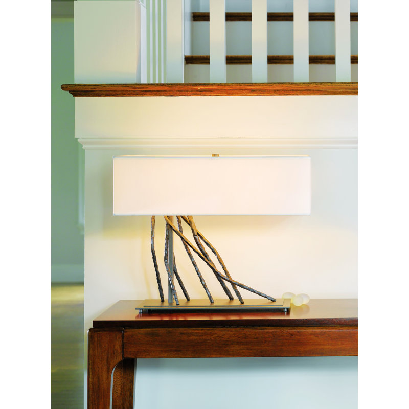Brindille 16.5" Table Lamp, Natural Anna, Vintage Platinum
