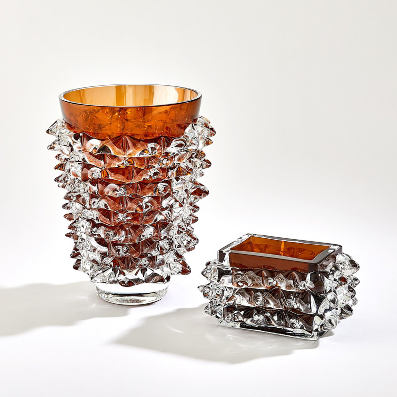 Porcupine Handmade Glass Table Vase
