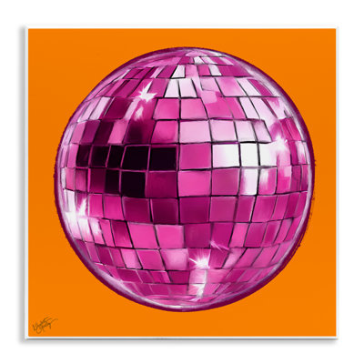 "Disco Ball on Orange" par Elizabeth Medley