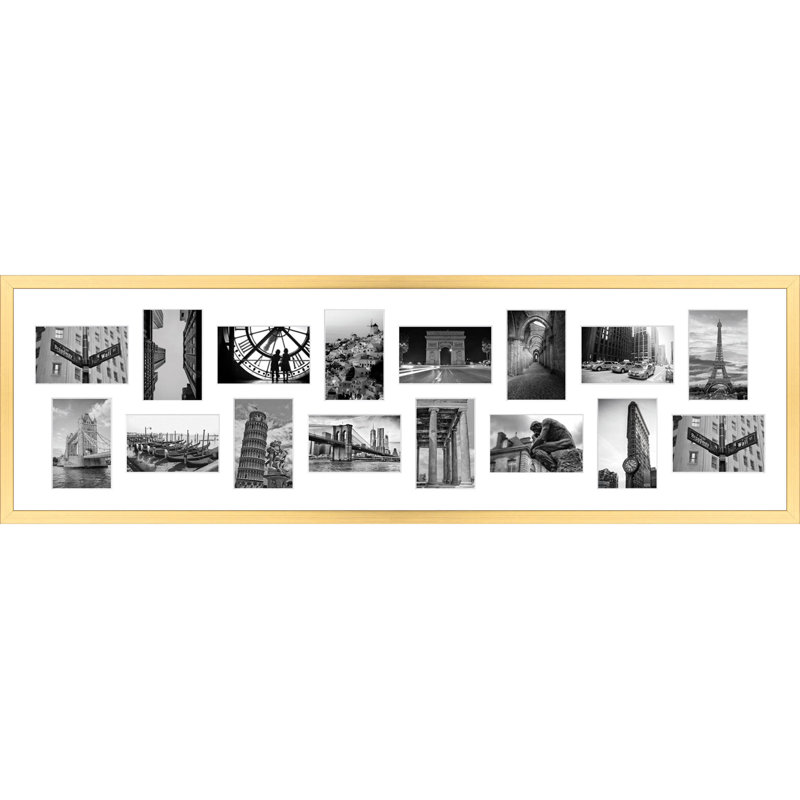 Abelardo Collage Picture Frame, Gold