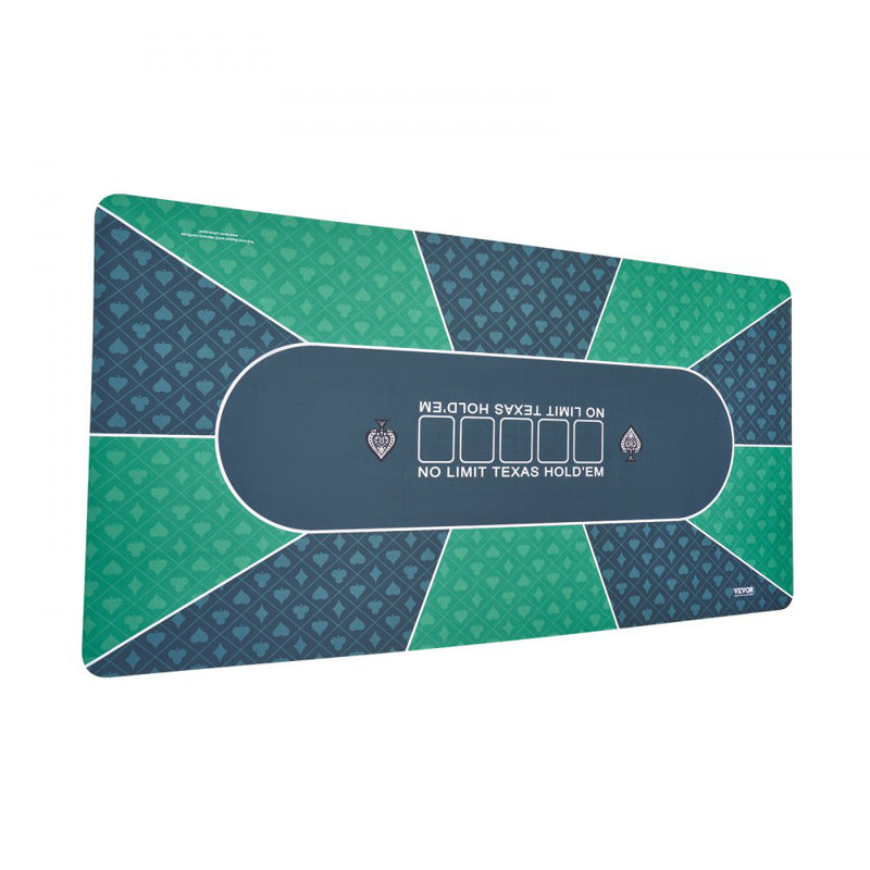 Tapis de poker 70 x 35 pouces 70 x 35 pouces, Vert