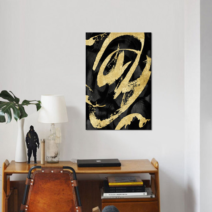 « rambunctious i », reproduction sur toile, H 18 po x l 12 po x P 1,5 po, Toile tendue, Pas de tapis