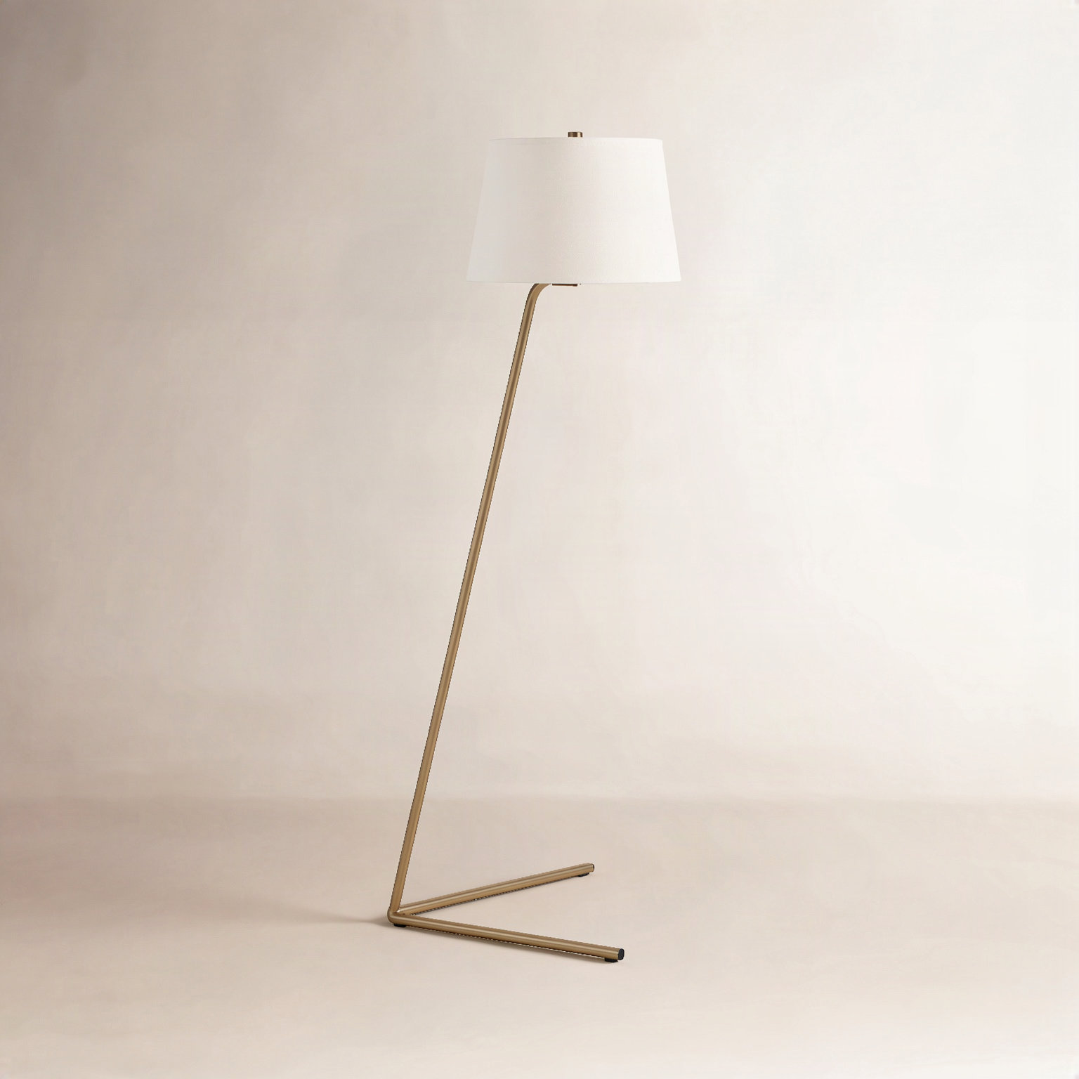 Moriarty 60" Floor Lamp, Brass
