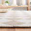 Tapis beige / ivoire en laine / coton touffeté à la main Reauna 300-86777617