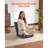 Floor Chair, 6 Adjustable Positions Folding Floor Gaming Chair with Back Support, Easy to Carry, Sturdy Metal Frame with Recycled Foam and Suede Fabric Surface, for Reading, Relaxing, Dark Blue