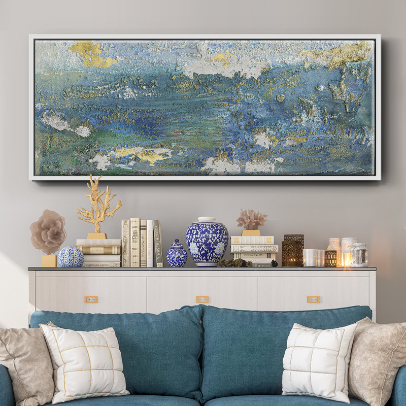 Sparkling Sea I- Framed Canvas
