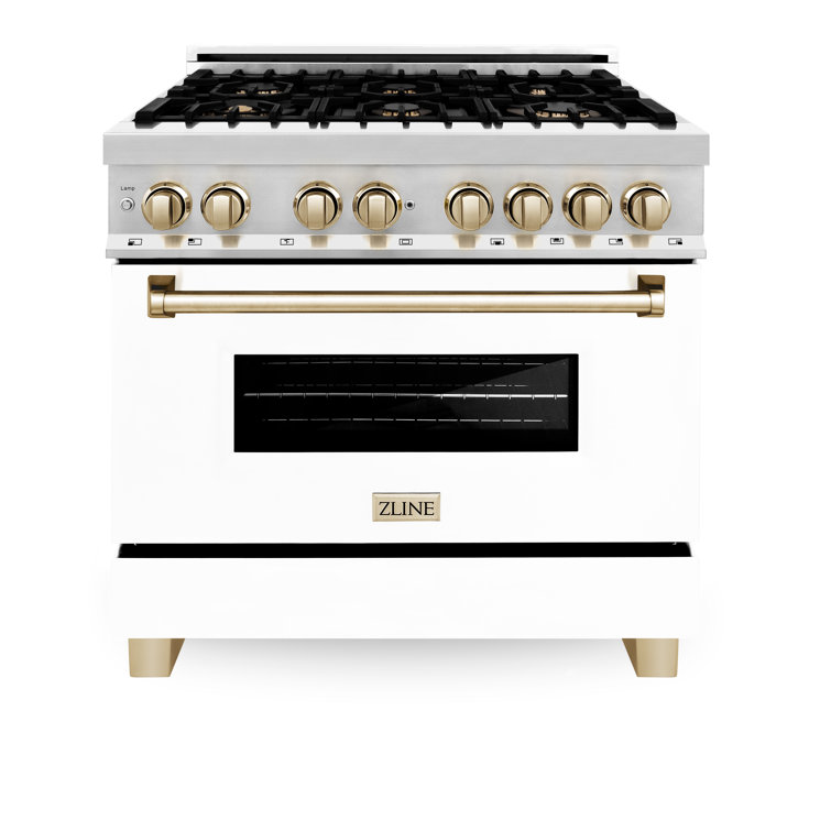 ZLINE Autograph 36" Legacy Dual Fuel Range w/ 6 Burners