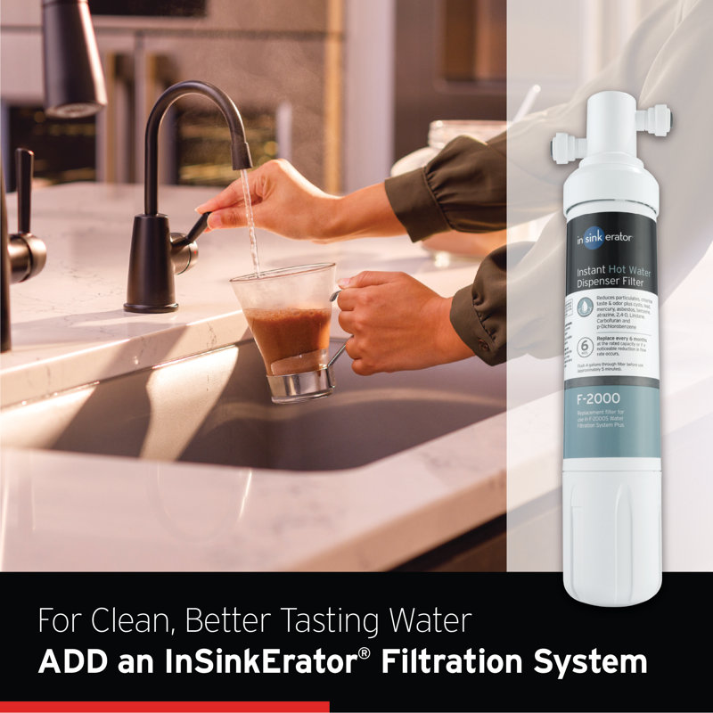 HOT250 Instant Hot Water Dispenser System, Single-Handle 8.21 in. Faucet with 2/3-Gallon Tank, Matte Black