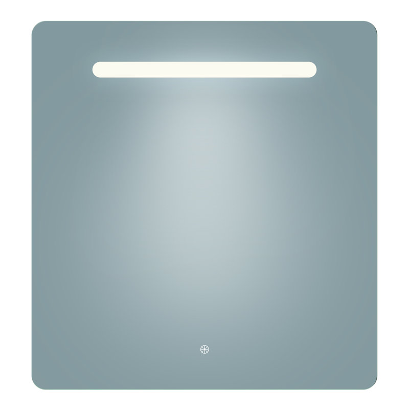 Florence Contemporary Lighted Mirror with Memory Dimmer and Defogger, 36" x 34"