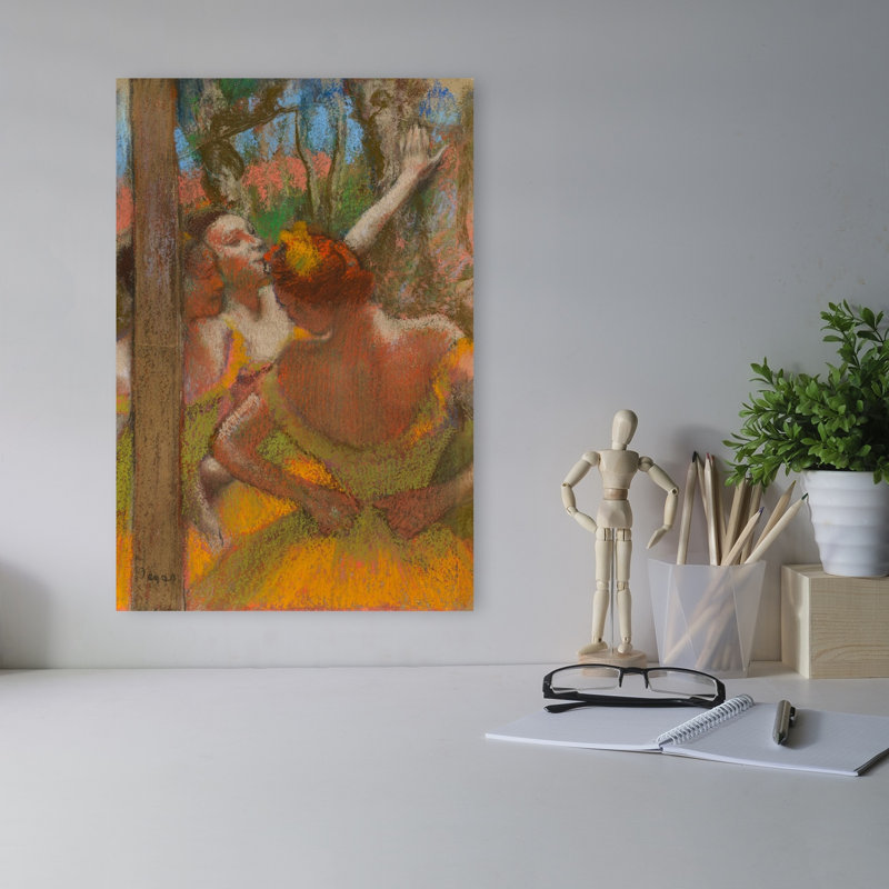 Dancers, 1896 Abstract Contemporary Tree Wall Art Print by Edgar Degas - 1 Piece Wrapped Canvas Wall Art